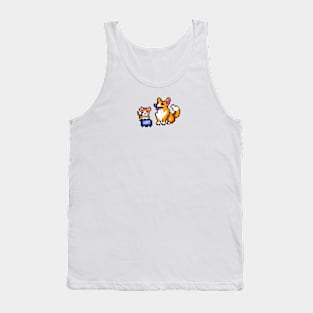 Cat and dog pixel art Tank Top